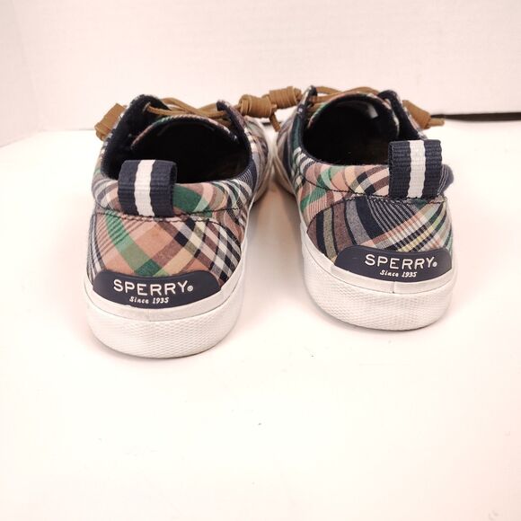 Sperry Top Sider Crest Vibe Washed Plaid Size 8.5 Women's Boat Shoe - Picture 5 of 8